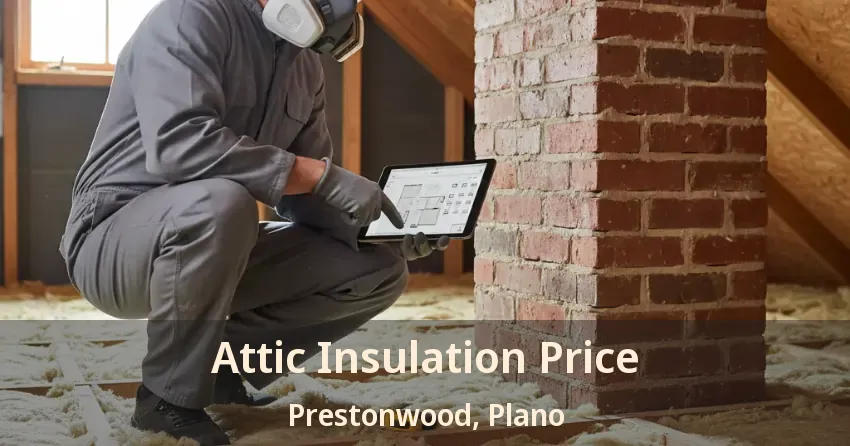 Attic Insulation Price Prestonwood, Plano - TX