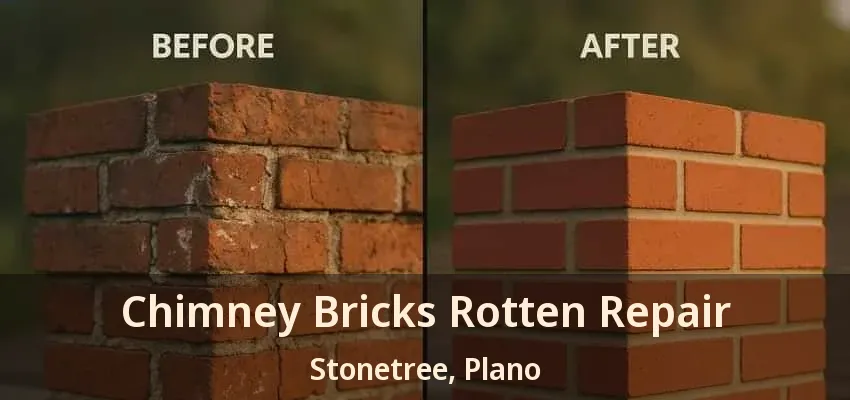Chimney Bricks Rotten Repair Stonetree, Plano - TX Chimney Bricks Rotten Repair Stonetree, Plano - TX