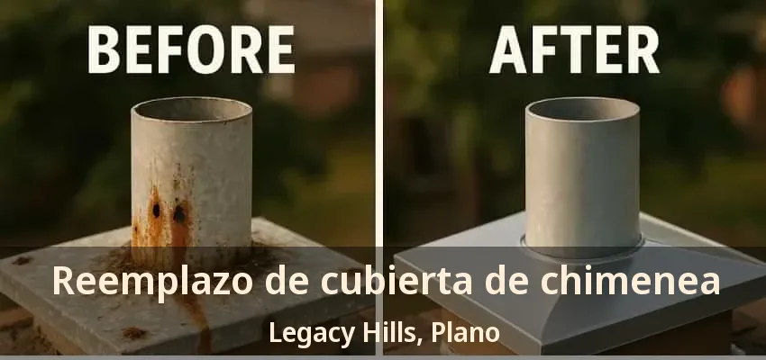 Reemplazo de cubierta de chimenea Legacy Hills, Plano - TX