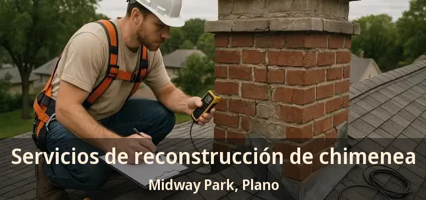 Servicios de reconstrucción de chimenea Midway Park, Plano - TX