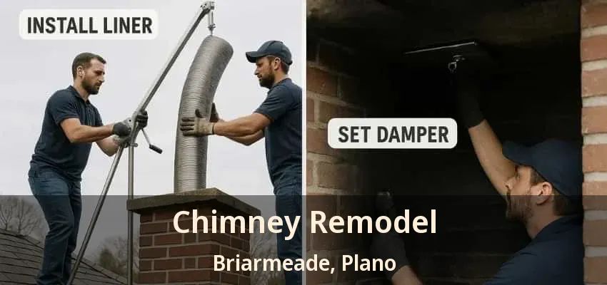 Chimney Remodel Briarmeade, Plano - TX
