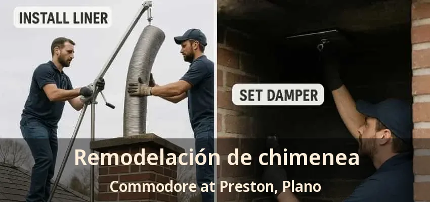 Remodelación de chimenea Commodore at Preston, Plano - TX