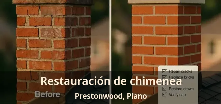 Restauración de chimenea Prestonwood, Plano - TX