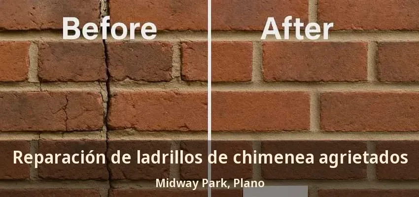 Reparación de ladrillos de chimenea agrietados Midway Park, Plano - TX Reparación de ladrillos de chimenea agrietados Midway Park, Plano - TX