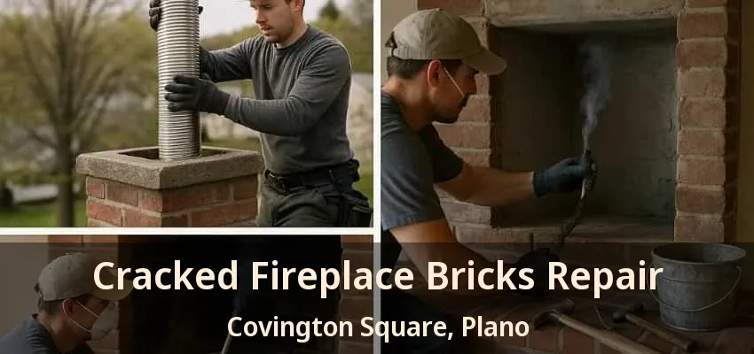 Cracked Fireplace Bricks Repair Covington Square, Plano - TX Cracked Fireplace Bricks Repair Covington Square, Plano - TX