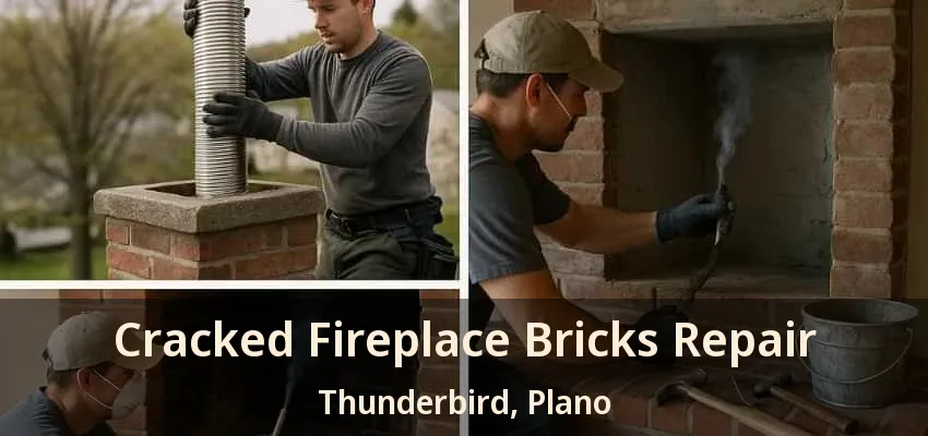 Cracked Fireplace Bricks Repair Thunderbird, Plano - TX