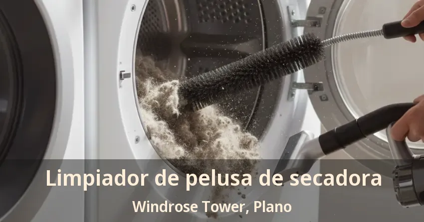 Limpiador de pelusa de secadora Windrose Tower, Plano - TX