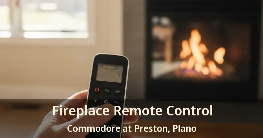 Fireplace Remote Control Commodore at Preston, Plano - TX Fireplace Remote Control Commodore at Preston, Plano - TX