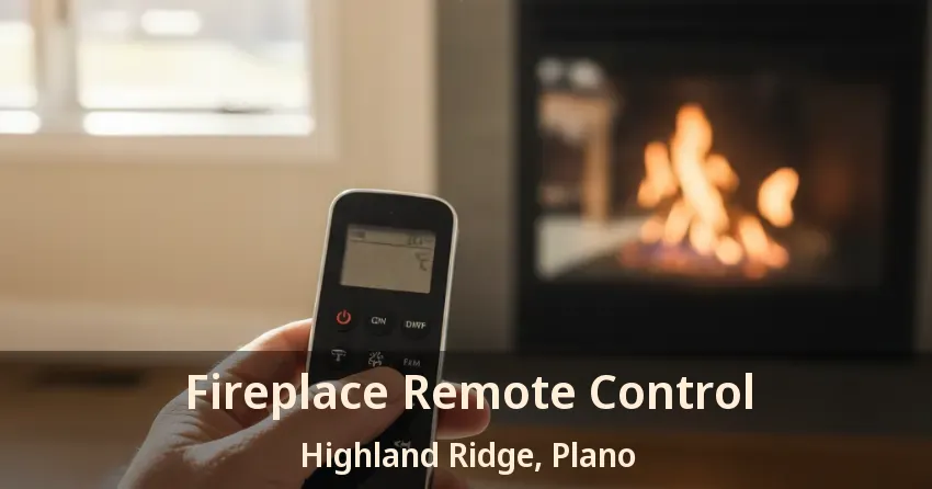 Fireplace Remote Control Highland Ridge, Plano - TX Fireplace Remote Control Highland Ridge, Plano - TX