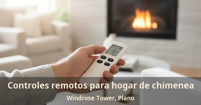 Controles remotos para hogar de chimenea Windrose Tower, Plano - TX Controles remotos para hogar de chimenea Windrose Tower, Plano - TX