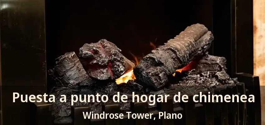 Puesta a punto de hogar de chimenea Windrose Tower, Plano - TX