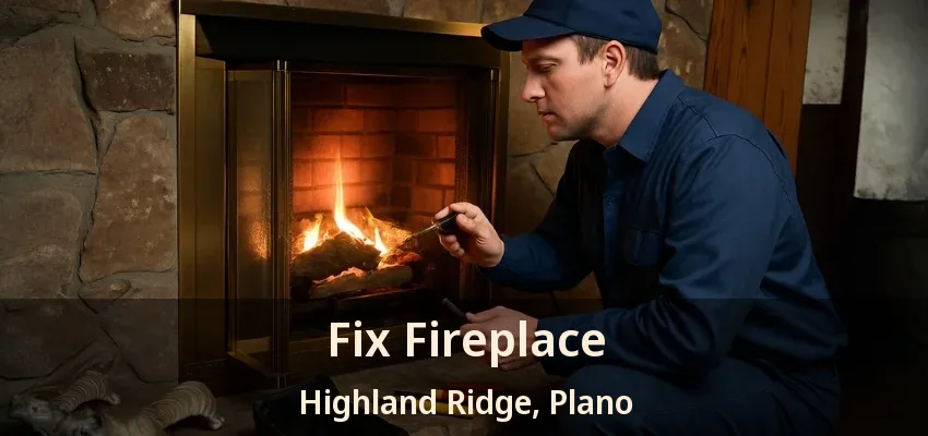 Fix Fireplace Highland Ridge, Plano - TX