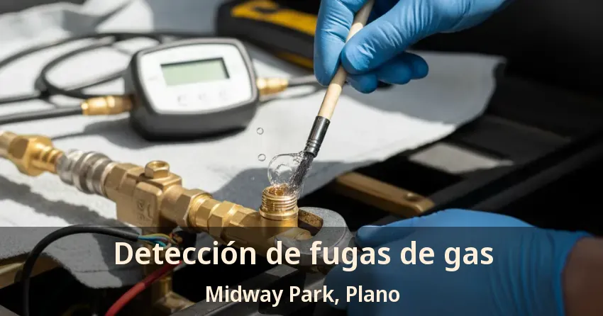 Detección de fugas de gas Midway Park, Plano - TX