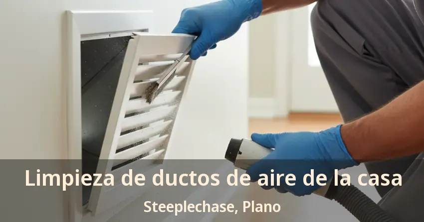 Limpieza de ductos de aire de la casa Steeplechase, Plano - TX
