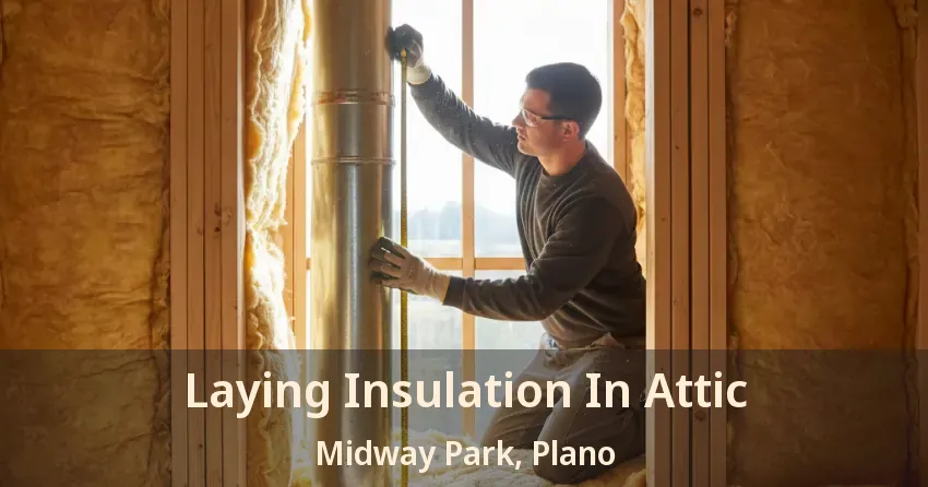 Laying Insulation In Attic Midway Park, Plano - TX Laying Insulation In Attic Midway Park, Plano - TX