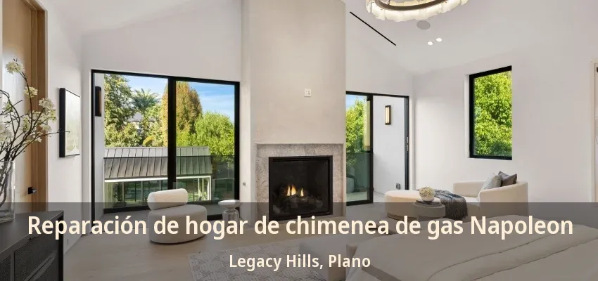 Reparación de hogar de chimenea de gas Napoleon Legacy Hills, Plano - TX