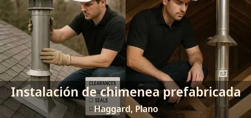 Instalación de chimenea prefabricada Haggard, Plano - TX