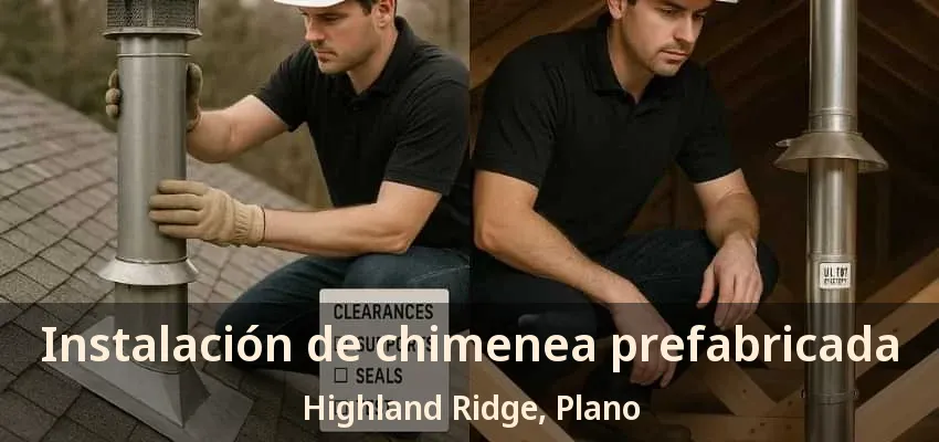 Instalación de chimenea prefabricada Highland Ridge, Plano - TX Instalación de chimenea prefabricada Highland Ridge, Plano - TX