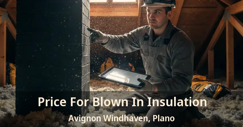 Price For Blown In Insulation Avignon Windhaven, Plano - TX Price For Blown In Insulation Avignon Windhaven, Plano - TX