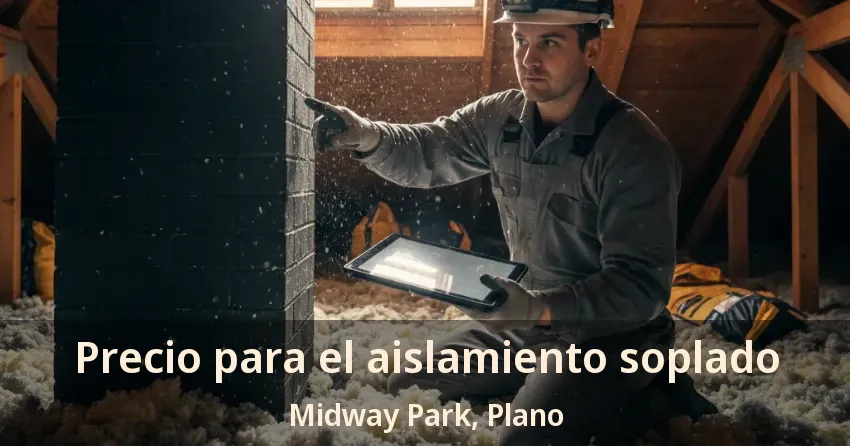 Precio para el aislamiento soplado Midway Park, Plano - TX