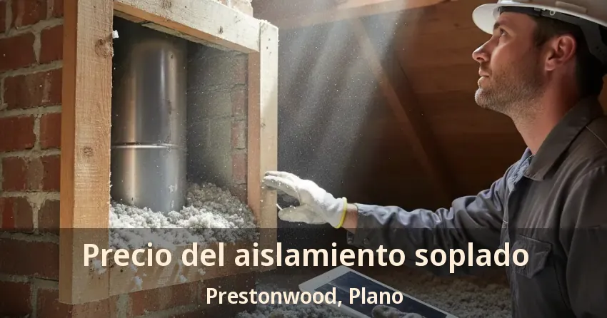 Precio del aislamiento soplado Prestonwood, Plano - TX