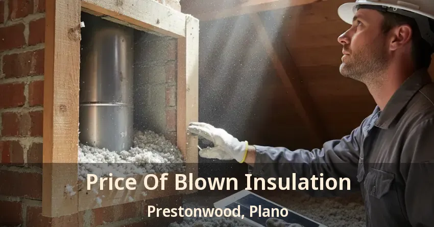 Price Of Blown Insulation Prestonwood, Plano - TX