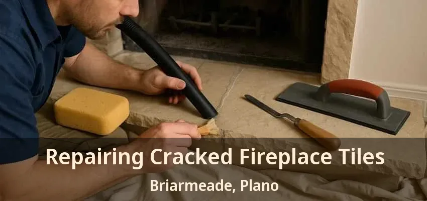 Repairing Cracked Fireplace Tiles Briarmeade, Plano - TX Repairing Cracked Fireplace Tiles Briarmeade, Plano - TX
