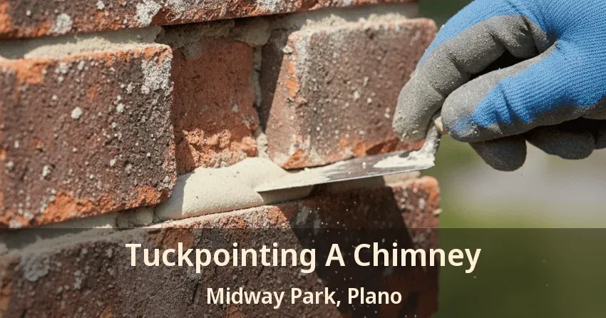 Tuckpointing A Chimney Midway Park, Plano - TX