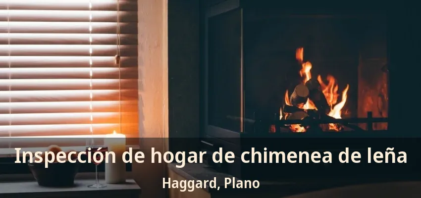 Inspección de hogar de chimenea de leña Haggard, Plano - TX